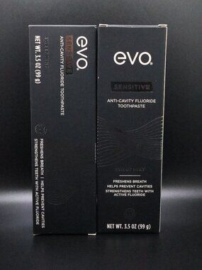 2X Evo Sensitive anti-cavity fluoride toothpaste SweetMint 3.5Oz Each One